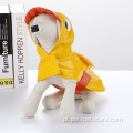 Capa de chuva de cachorro de pato de capa de estimação com capuz com capuz